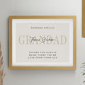 Personalised Free Text Oak Poster Frame | Poster Frames | Inspired Creative Gifts