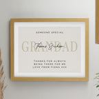 Personalised Free Text Oak Poster Frame | Poster Frames | Inspired Creative Gifts