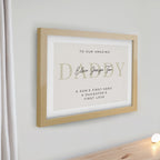Personalised Free Text Oak Poster Frame | Poster Frames | Inspired Creative Gifts