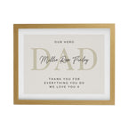 Personalised Free Text Oak Poster Frame | Poster Frames | Inspired Creative Gifts