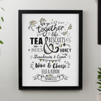 Personalised We go Together Black Poster Frame | Poster Frames | Inspired Creative Gifts