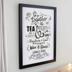 Personalised We go Together Black Poster Frame | Poster Frames | Inspired Creative Gifts