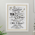 Personalised We go Together White Poster Frame | Wedding Gift