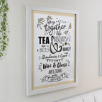 Personalised We go Together White Poster Frame | Wedding Gift