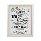 Personalised We go Together White Poster Frame | Wedding Gift