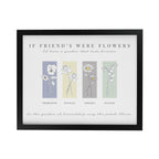 Personalised Birth Flower Family of 4 Black Framed Print | Poster Frames | Mother's Day Gift