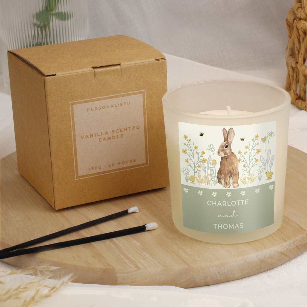 Personalised Spring Bunny Candle Jar | Candles & Reed Diffusers | Inspired Creative Gifts