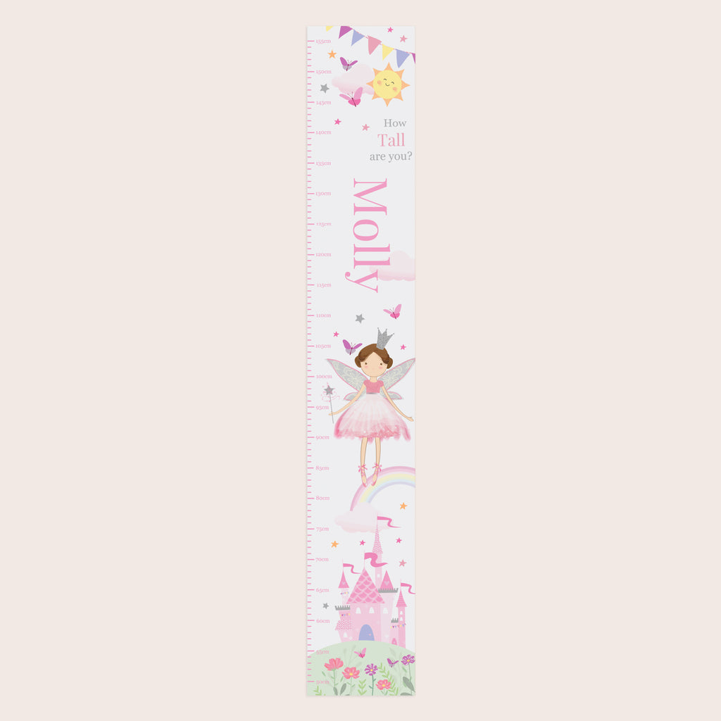 Personalised Fairy Princess Height Chart | Keepsakes | Christmas Gift