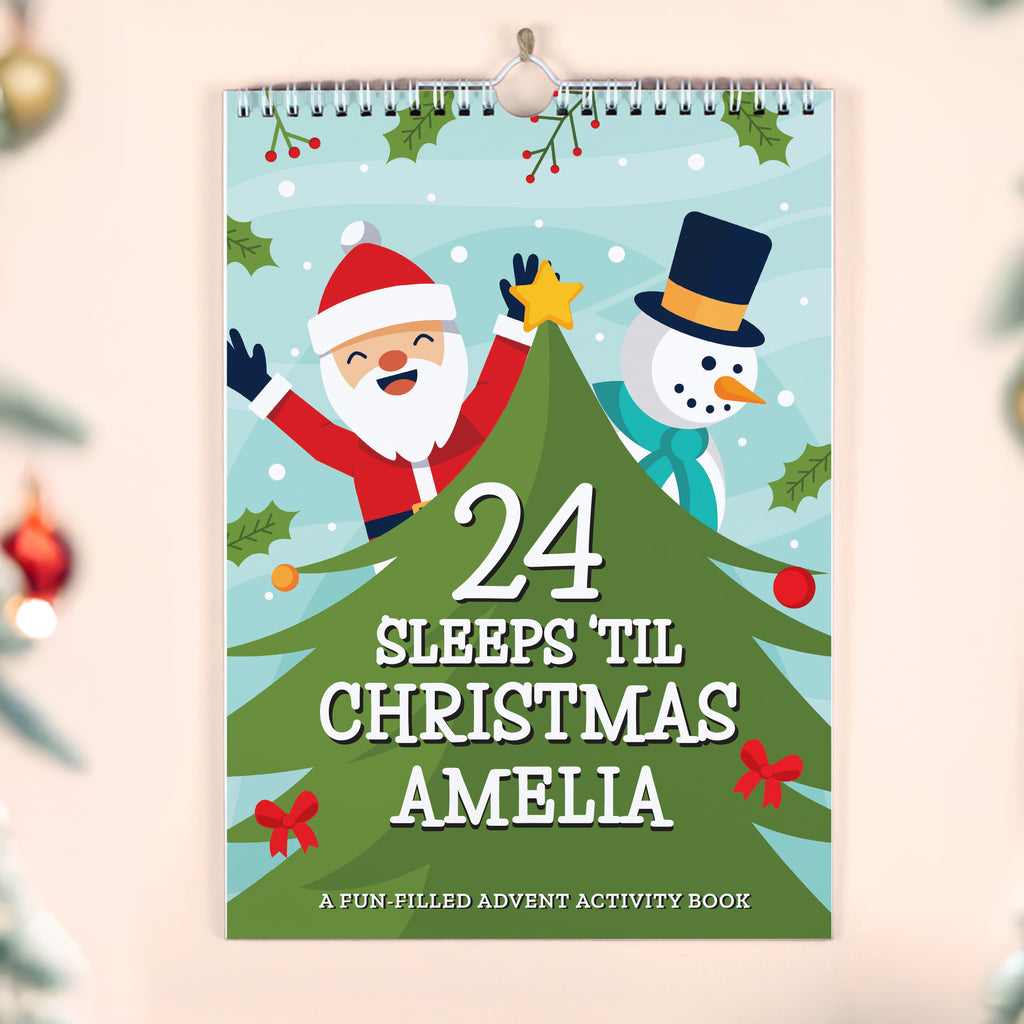 Personalised 24 Sleeps Christmas Activity Advent Calendar | Books | Inspired Creative Gifts