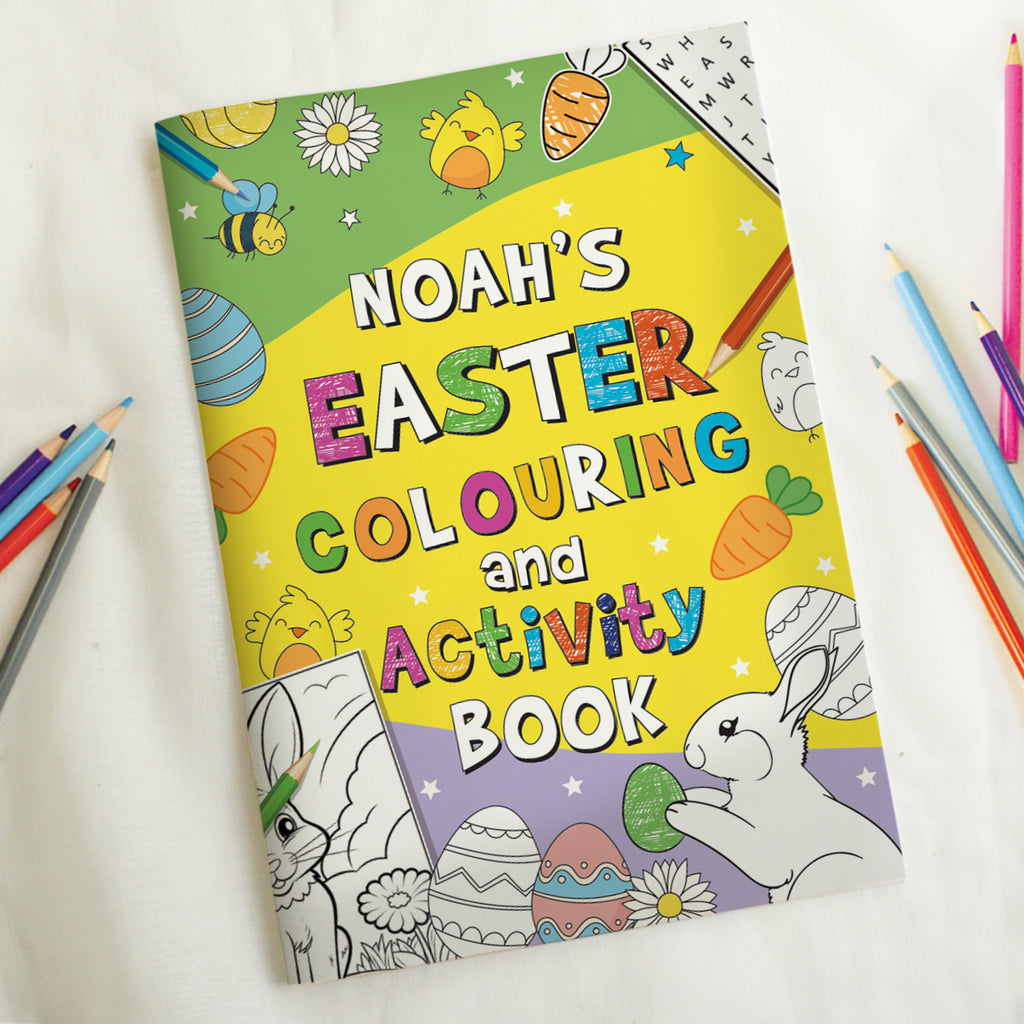 Personalised Easter Activity & Colouring Book for Easter