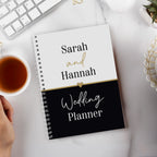 Personalised Black & Gold Inclusive A5 Wedding Planner | Wedding Gift
