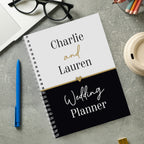 Personalised Black & Gold Inclusive A5 Wedding Planner | Wedding Gift