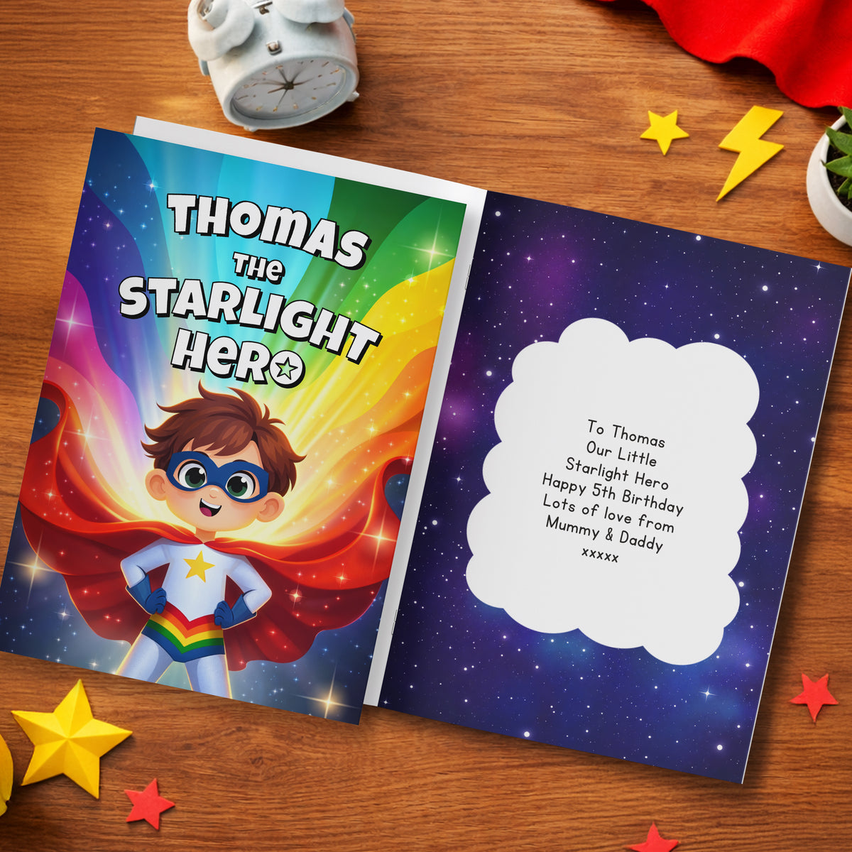 Personalised Starlight Hero Story Book for Boys | Books