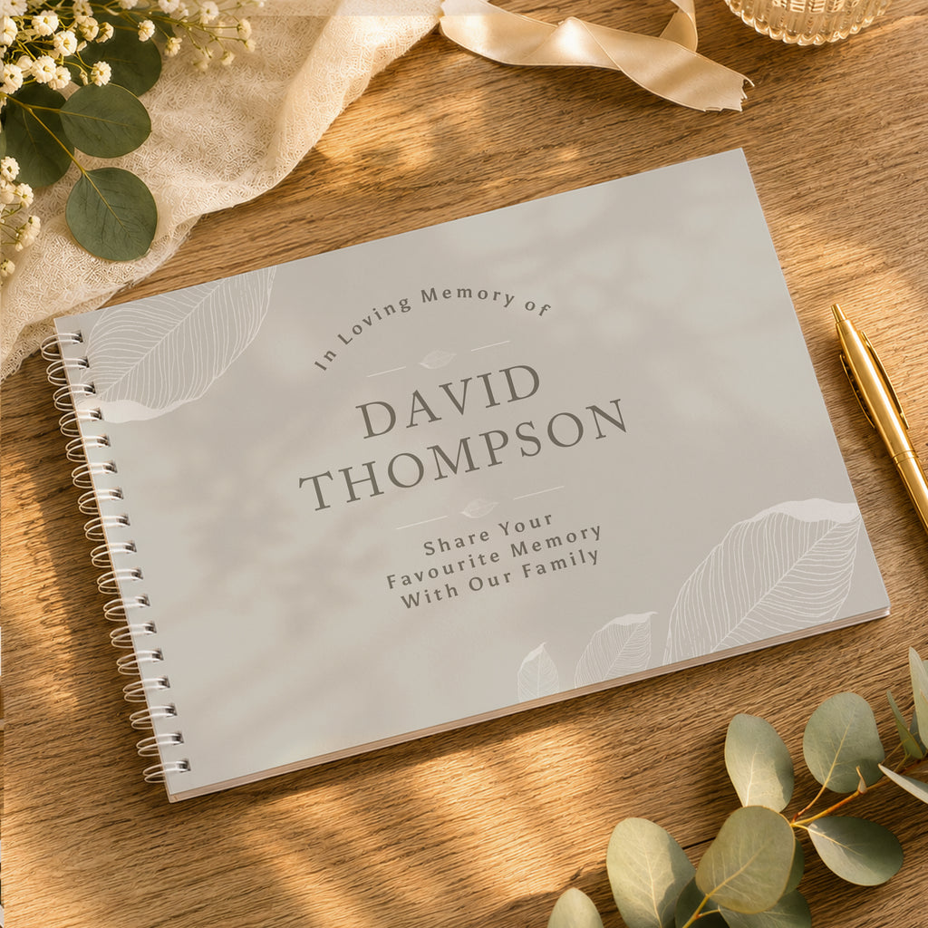 Personalised Memorial Guest Book | Memorial Gift