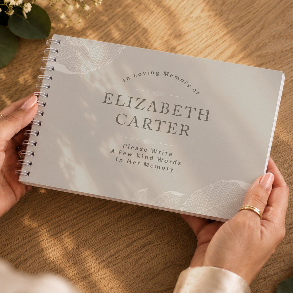 Personalised Memorial Guest Book | Memorial Gift
