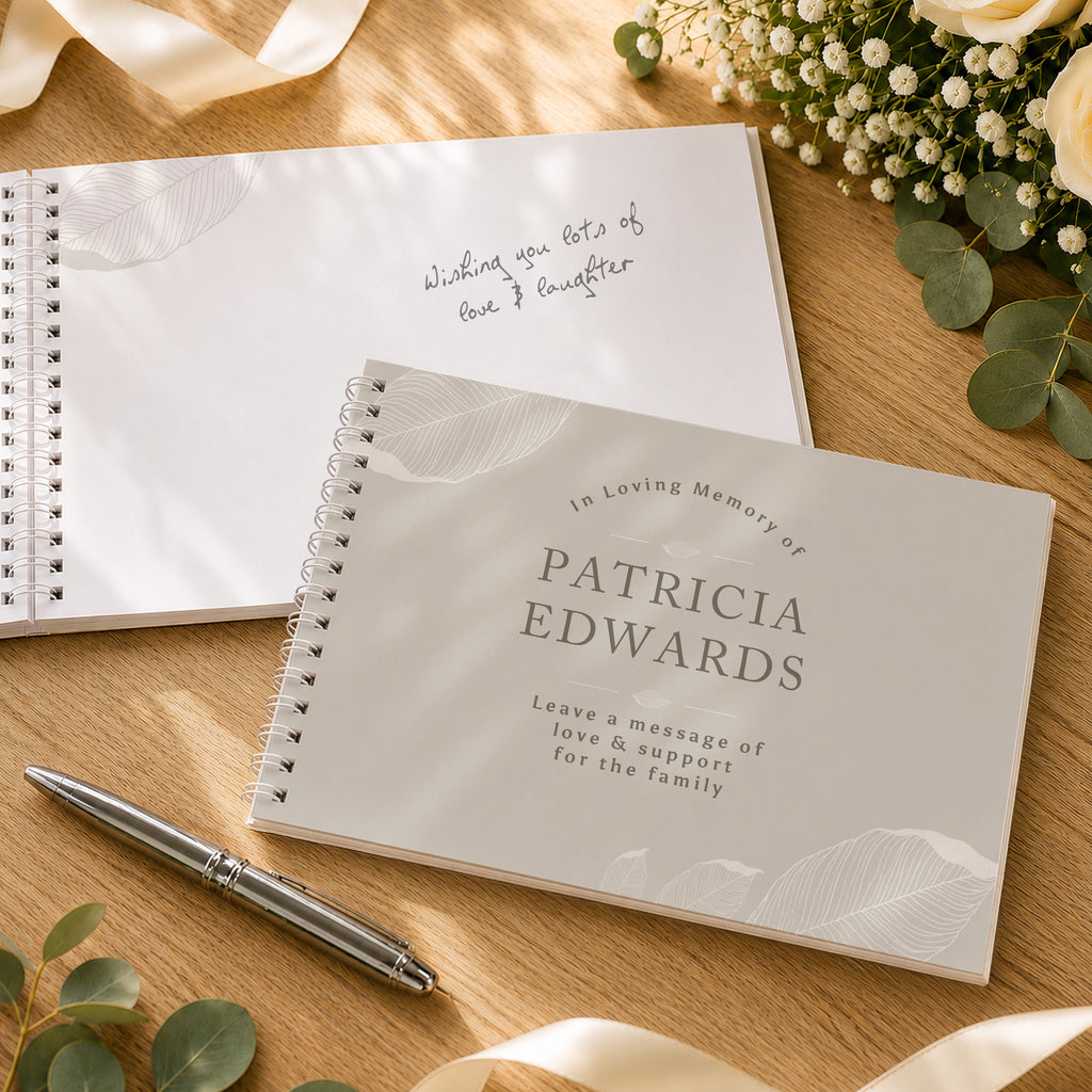Personalised Memorial Guest Book | Memorial Gift