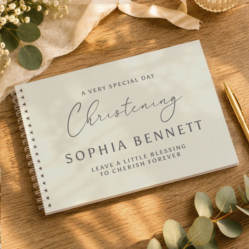 Personalised Natural Guest Book | Stationery & Pens | Inspired Creative Gifts