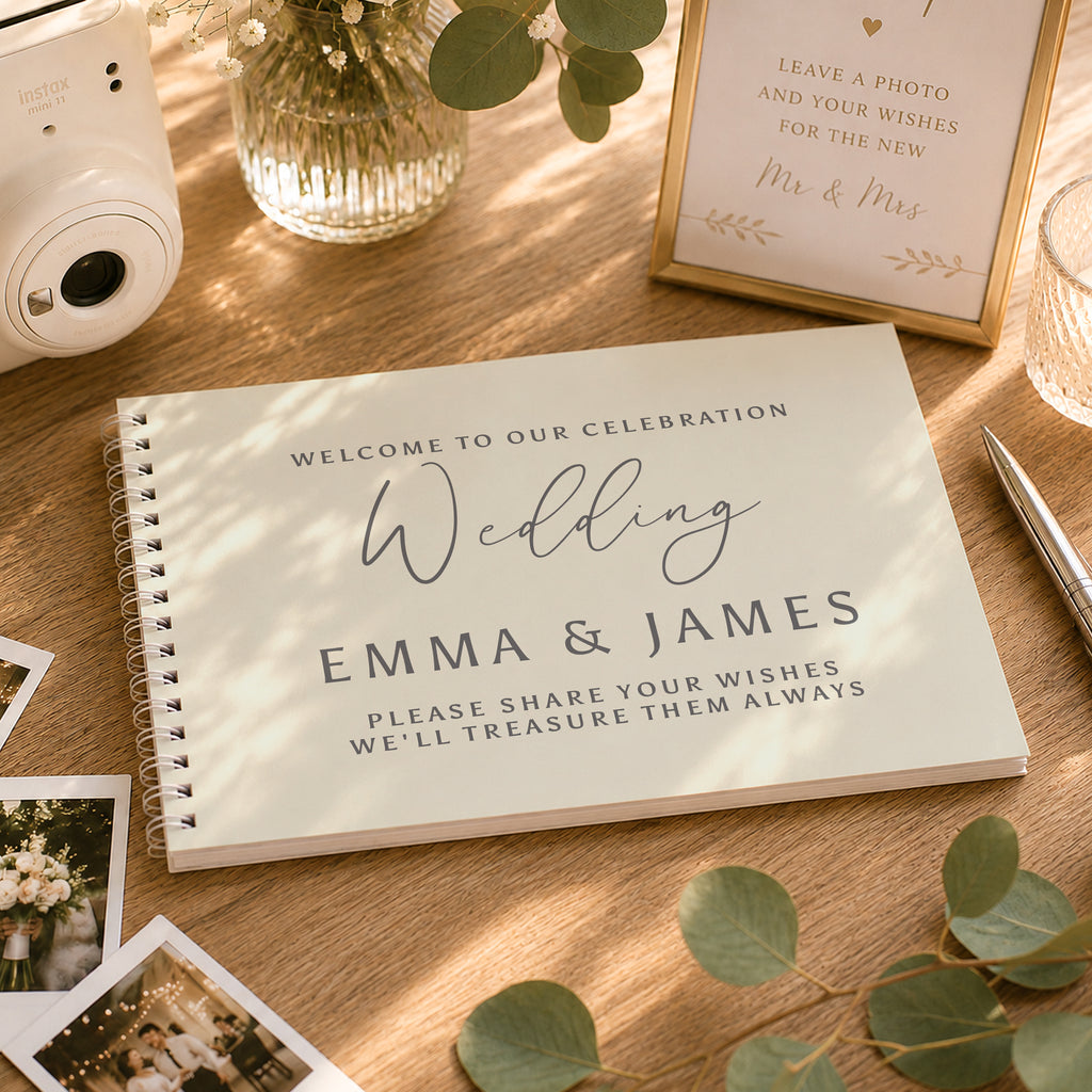 Personalised Natural Guest Book | Stationery & Pens | Inspired Creative Gifts