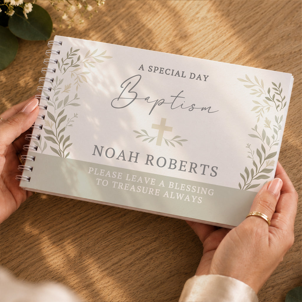 Personalised Religious Cross Guest Book | Stationery & Pens | Inspired Creative Gifts