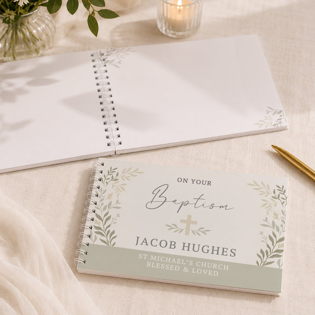 Personalised Religious Cross Guest Book | Stationery & Pens | Inspired Creative Gifts