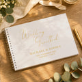 Personalised Off White Wedding Guest Book | Wedding Gift