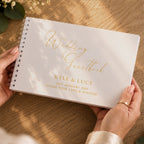 Personalised Off White Wedding Guest Book | Wedding Gift