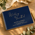 Personalised Navy Wedding Guest Book | Wedding Gift