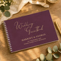 Personalised Plum Wedding Guest Book | Stationery & Pens | Wedding Gift