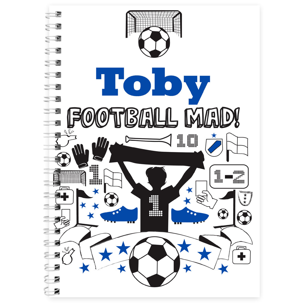Personalised Football A5 Notebook | Stationery & Pens
