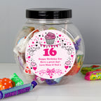 Personalised Birthday Big Age Sweet Jar | Confectionery | Birthday Gift