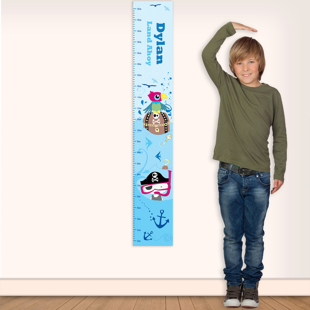Personalised Pirate Height Chart | Christmas Gift