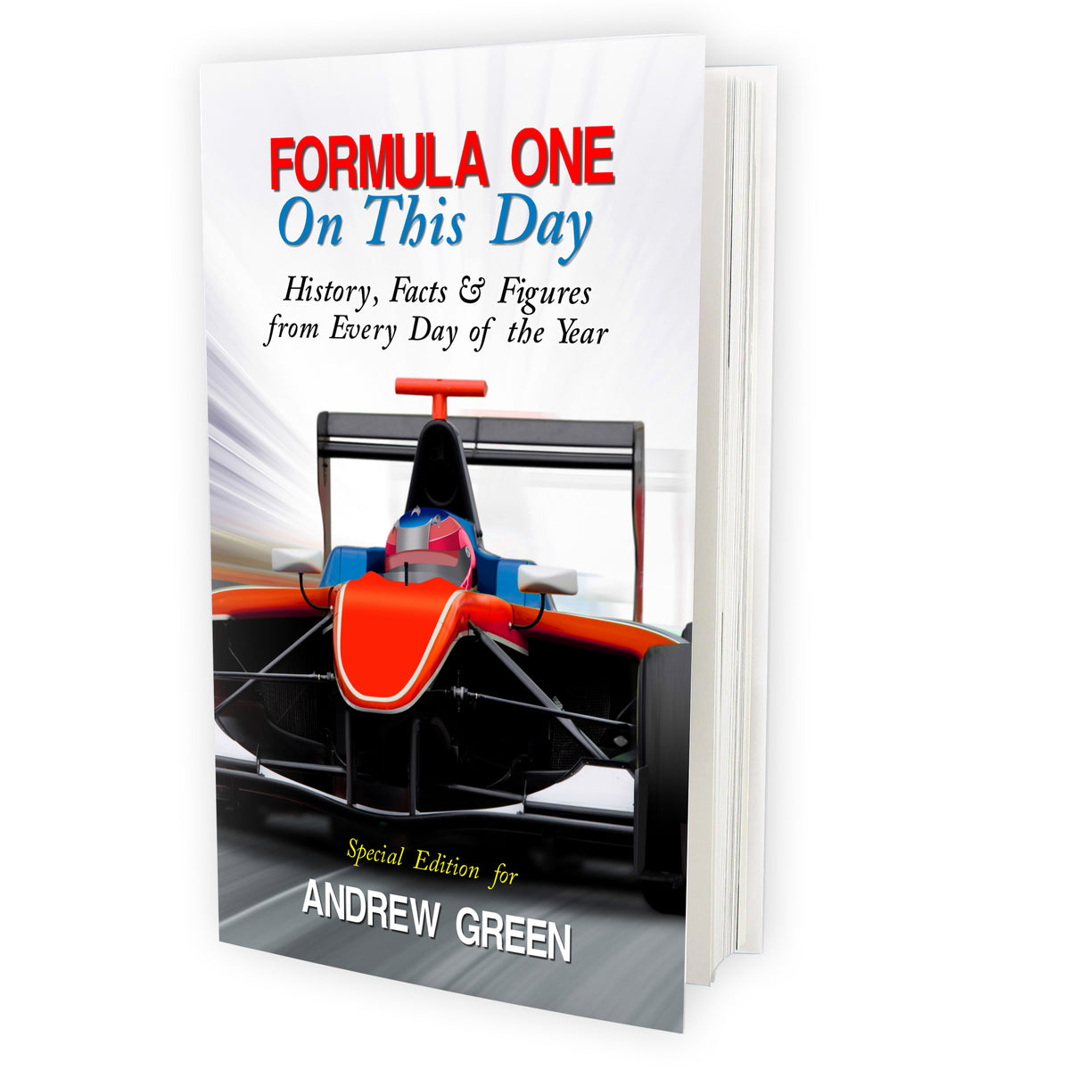 Personalised Formula 1 On This Day Book | Books | Inspired Creative Gifts