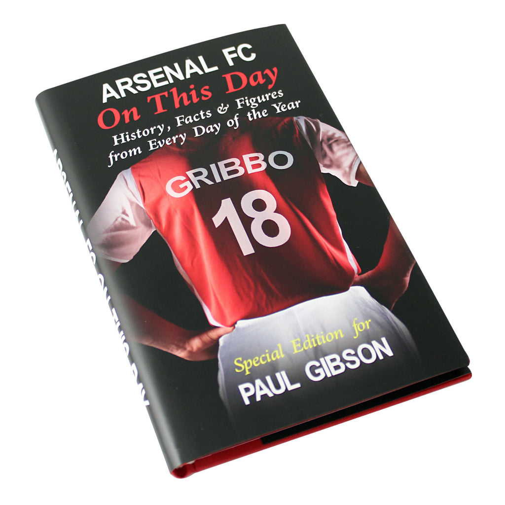 Personalised Arsenal On This Day Book | Father's Day Gift
