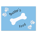 Personalised Blue Paw Print Dog Pet Bowl Mat | Pet Gifts | Inspired Creative Gifts