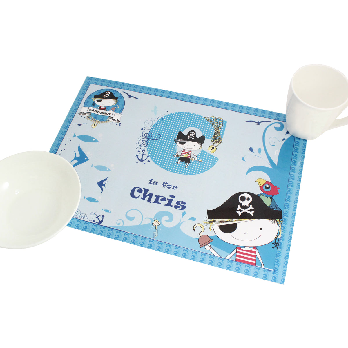 Personalised Pirate Placemat | Mealtime Essentials | Inspired Creative Gifts