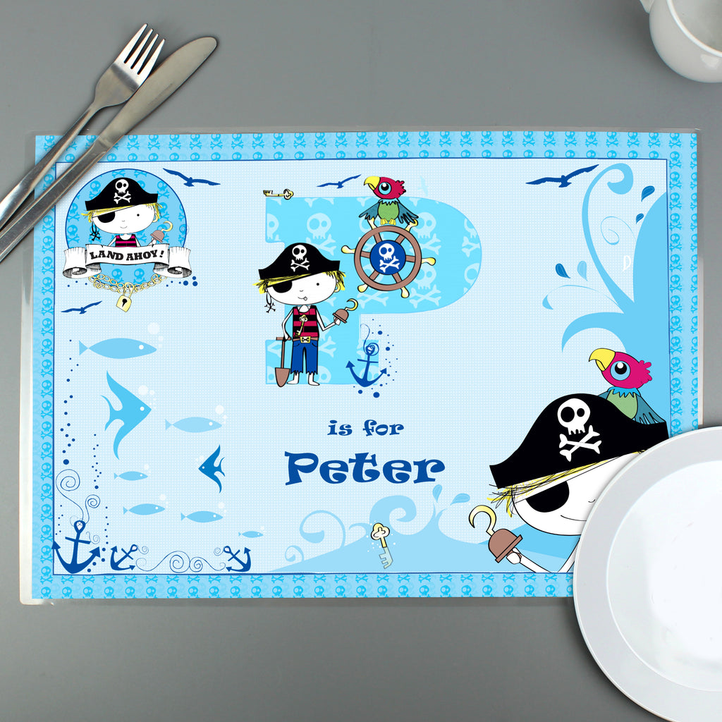 Personalised Pirate Placemat | Mealtime Essentials | Inspired Creative Gifts