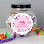 Personalised Butterfly Sweets Jar | Gift for Her