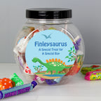 Personalised Dinosaur Sweets Jar | Birthday Gift