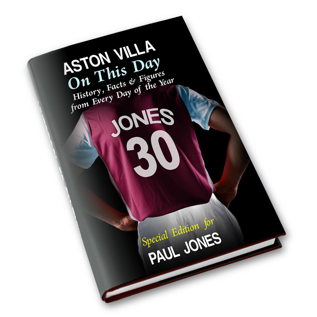 Personalised Aston Villa on this Day Book | Books | Father's Day Gift