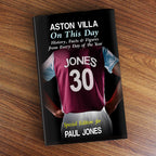 Personalised Aston Villa on this Day Book | Books | Father's Day Gift