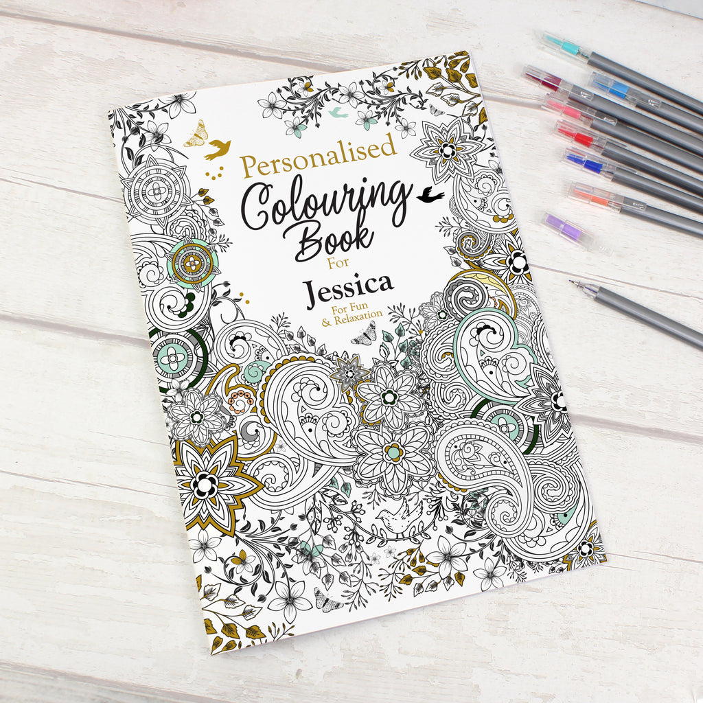 Personalised Botanical Colouring Book | Books | Inspired Creative Gifts