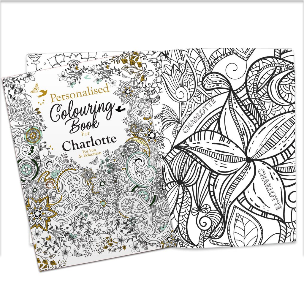 Personalised Botanical Colouring Book | Books | Inspired Creative Gifts