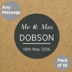 Personalised Classic Stickers | Stationery & Pens | Wedding Gift