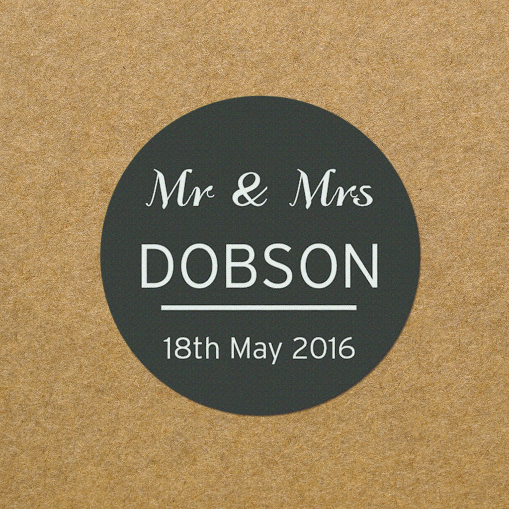 Personalised Classic Stickers | Stationery & Pens | Wedding Gift