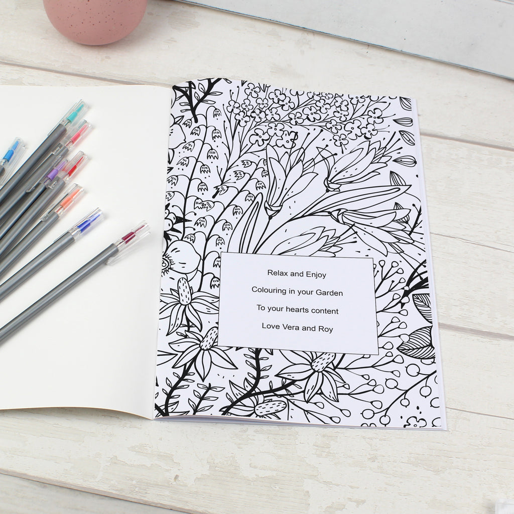 Personalised Gardening Colouring Book | Books | Mother's Day Gift