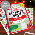 Personalised Christmas Activity Book with Stickers | Christmas Gift