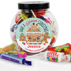 Personalised Gingerbread House Sweet Jar | Confectionery