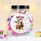 Personalised Boofle Christmas Reindeer Sweet Jar | Confectionery