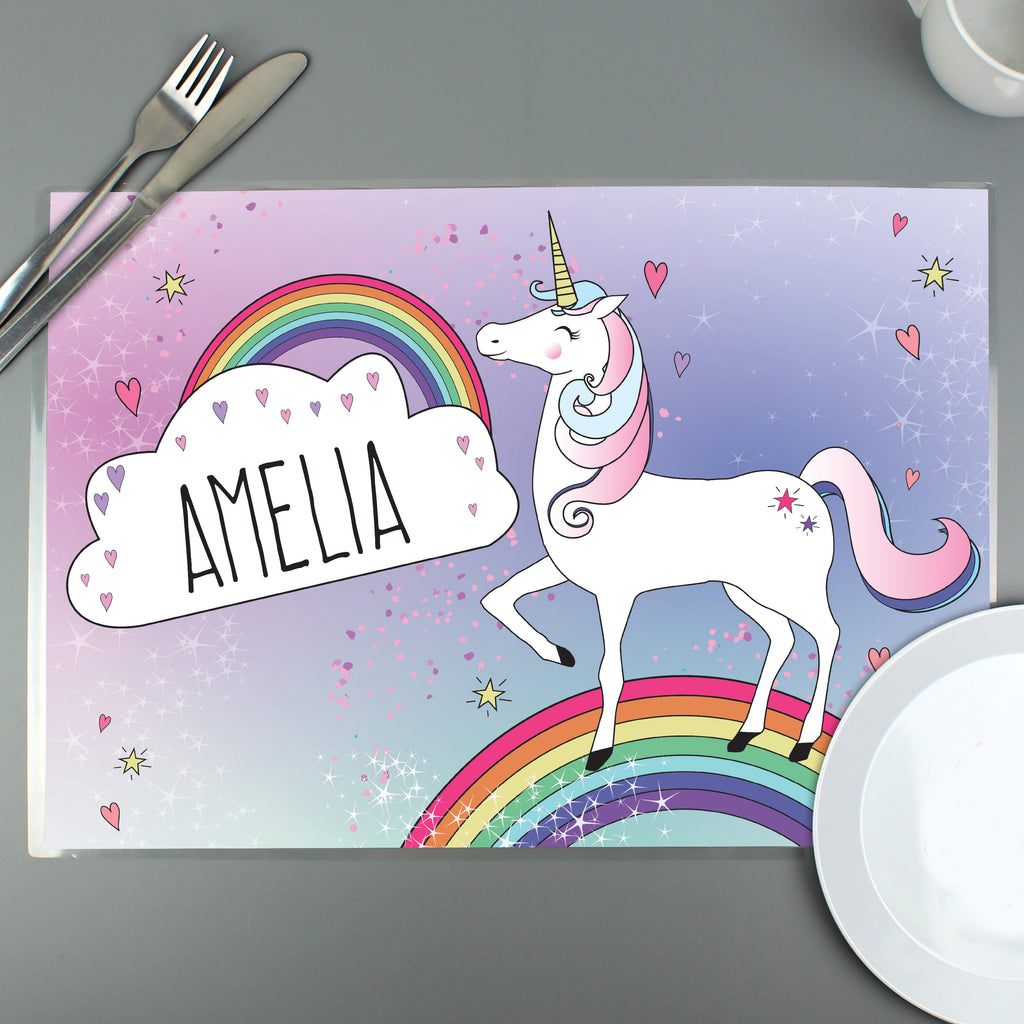 Personalised Unicorn Placemat | Mealtime Essentials