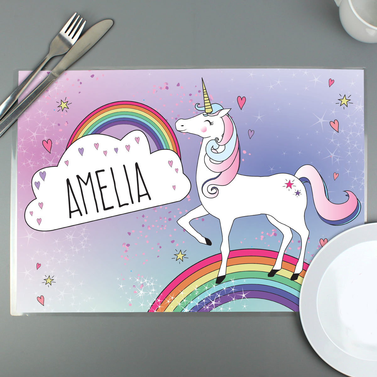 Personalised Unicorn Placemat | Mealtime Essentials